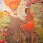 Post Japan serie "Strawberry Baloon " collage 60X70cm